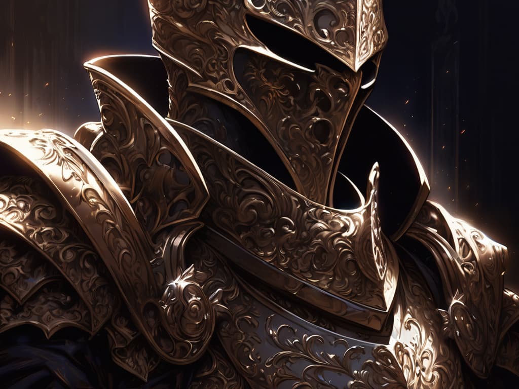 Animagine XL 3.0: anime portrait of a knight in ornate armor, dramatic lighting, highly detailed, illustration