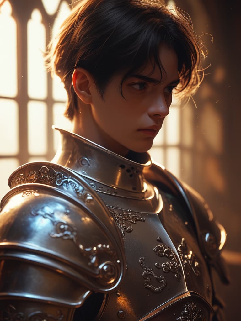 DucHaiten Pony Real — score_9, score_8_up, score_7_up, anime portrait of a knight in ornate armor, dramatic lighting, highly detailed, illustration