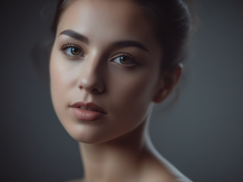 LEOSAM's HelloWorld XL — cinematic studio portrait of a woman, 85mm lens, soft rim lighting, flawless photoreal skin